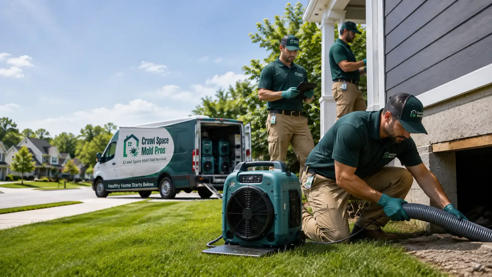 Crawl Space Mold Removal in Newport, MI